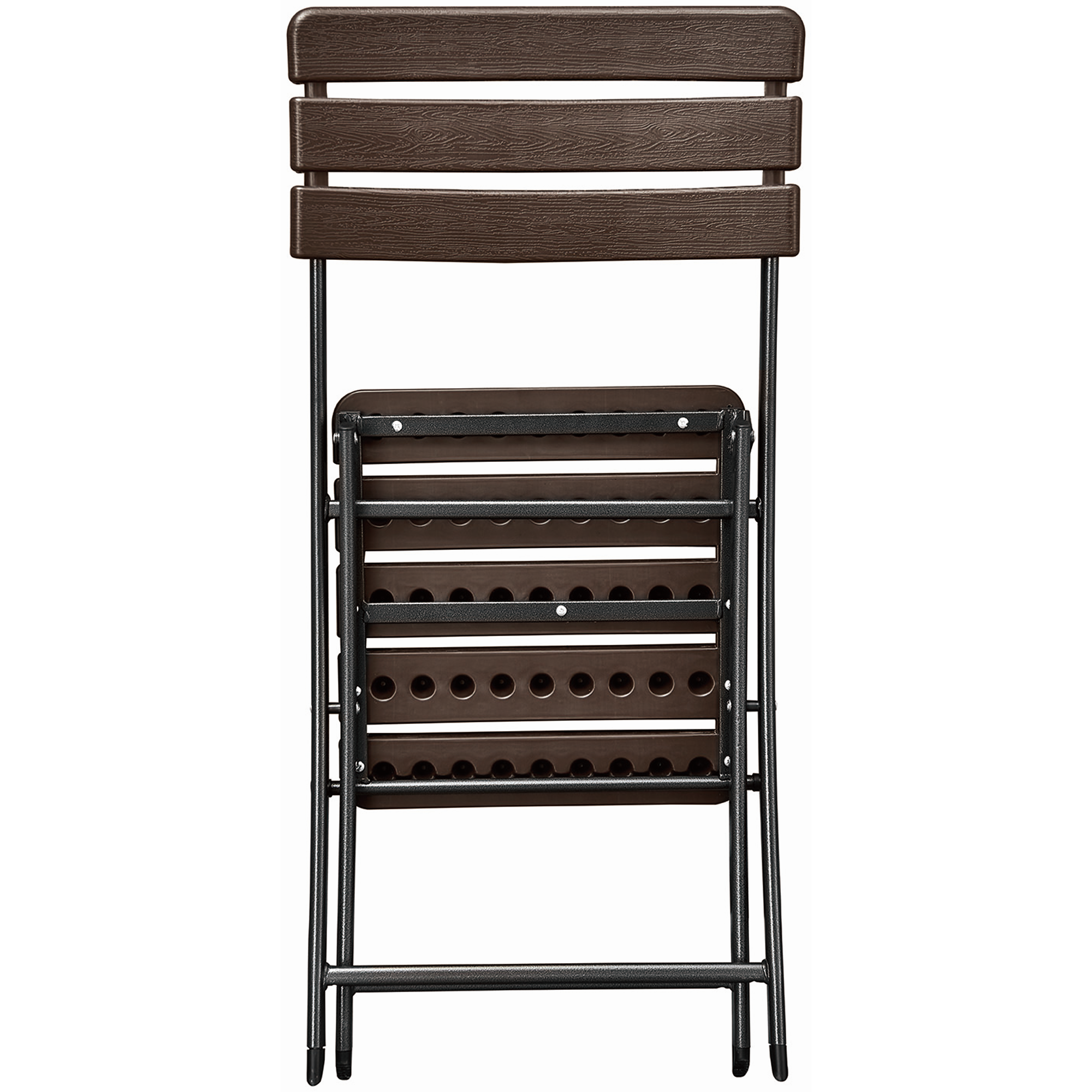 Gartenstuhlset 'Tabora' klappbar Stahl braun/schwarz 2 Stück