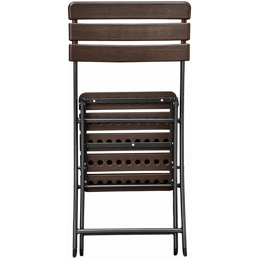 Gartenstuhlset 'Tabora' klappbar Stahl braun/schwarz 2 Stück