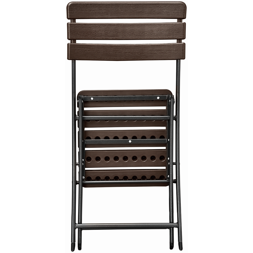 Gartenstuhlset 'Tabora' klappbar Stahl braun/schwarz 2 Stück