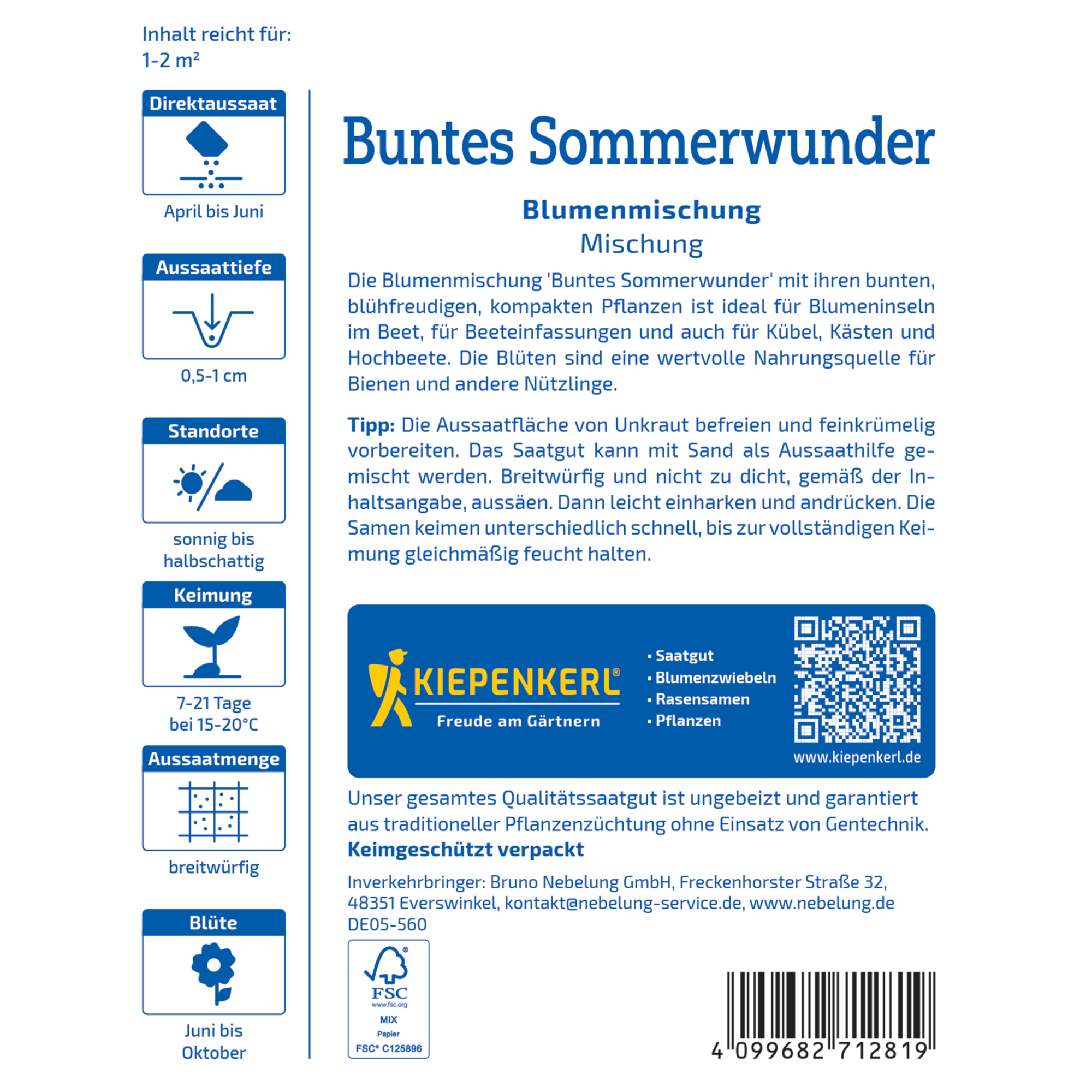 Blumenmischung 'Buntes Sommerwunder'