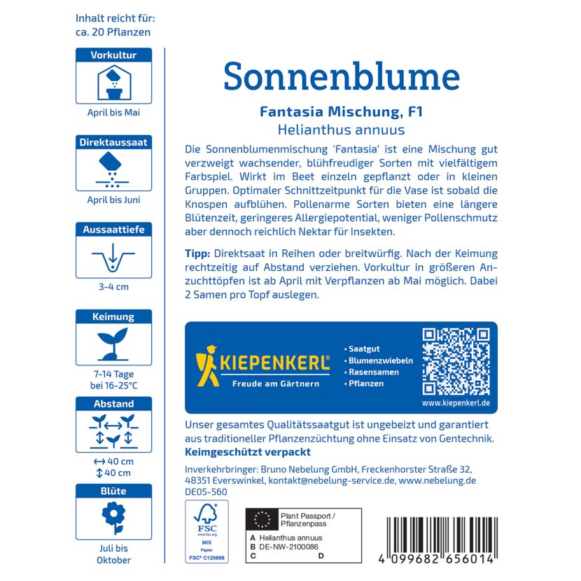 Sonnenblume 'Fantasia Mischung' F1-Hybride