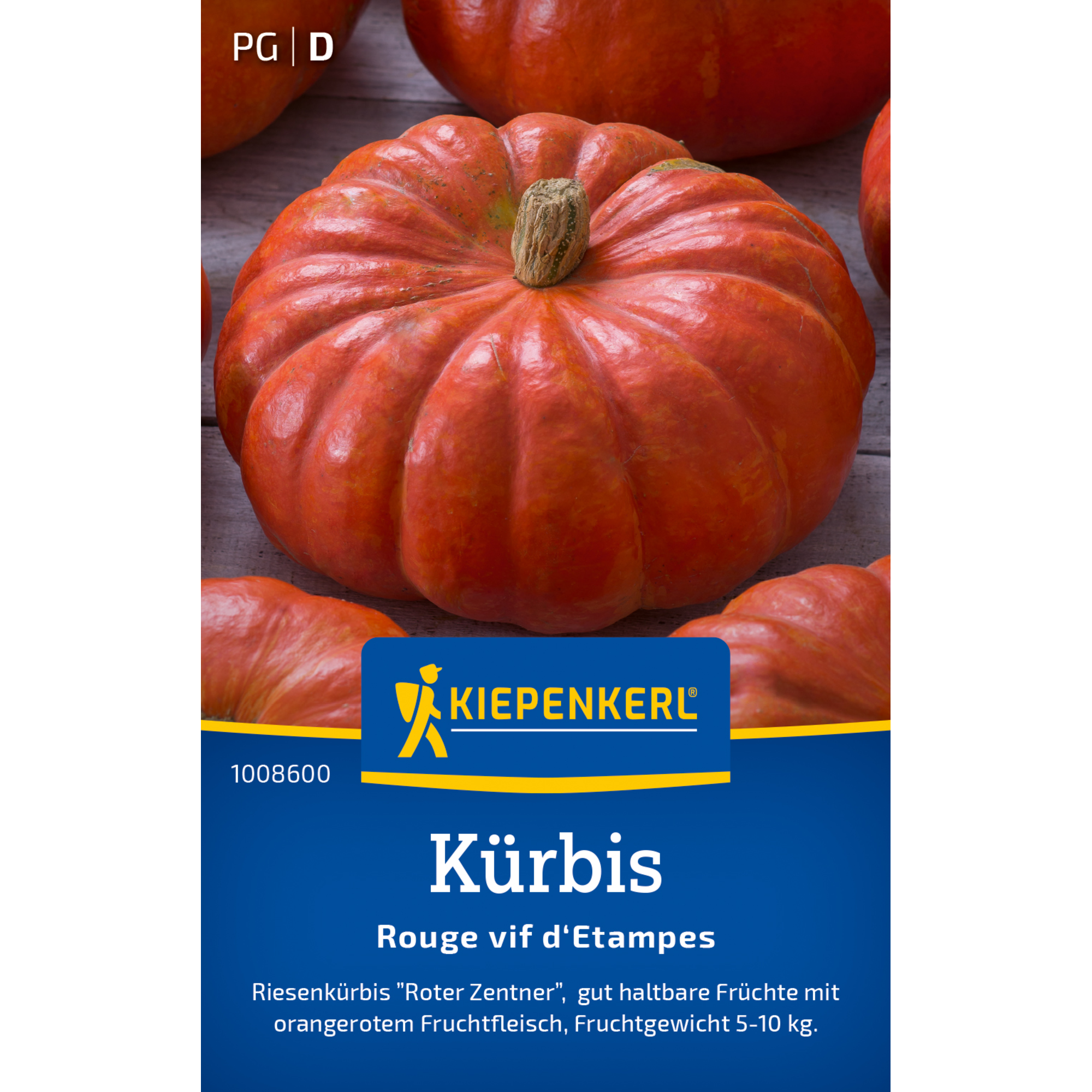 Kürbis 'Rouge vif d'Etampes'