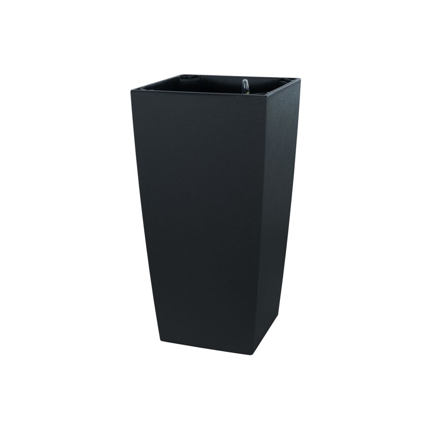 Pflanzvase 'Aqualis' anthrazit 25 x 46 cm mit Bewässerungssystem