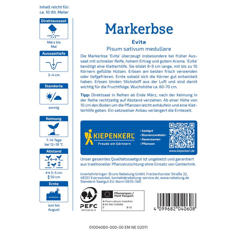 Markerbse 'Evita'