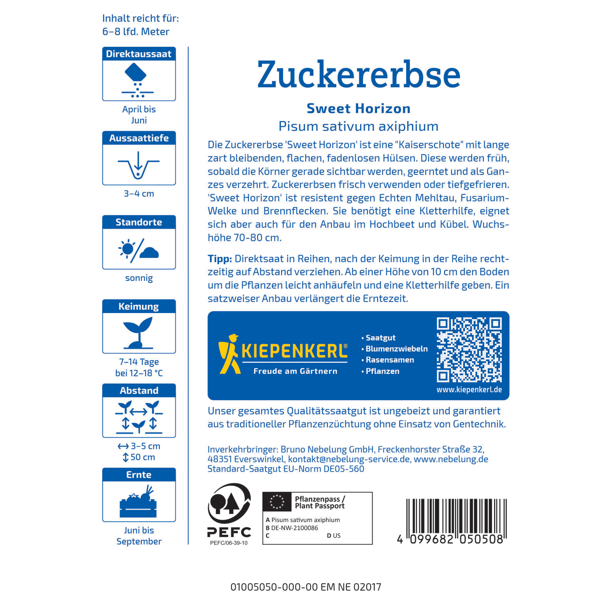 Zuckererbse 'Sweet Horizon'