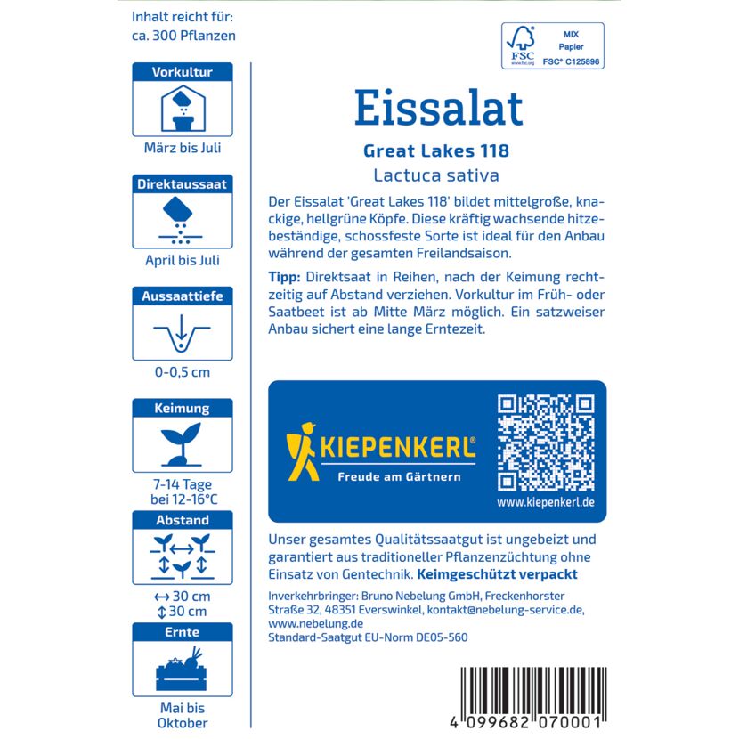 Eissalat 'Great Lakes 118'