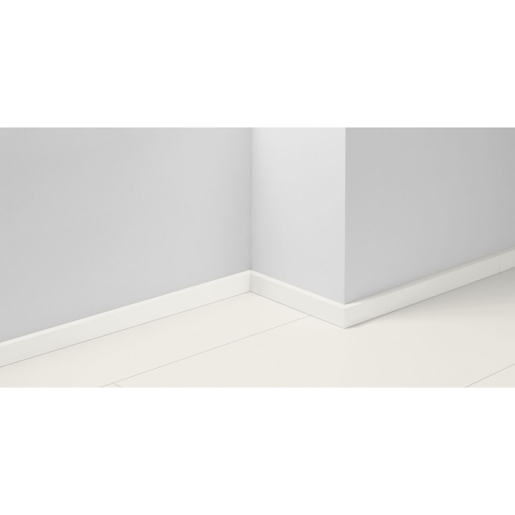 Sockelleiste 'SL 3' Uni weiß D002 2200 x 16 x 40 mm