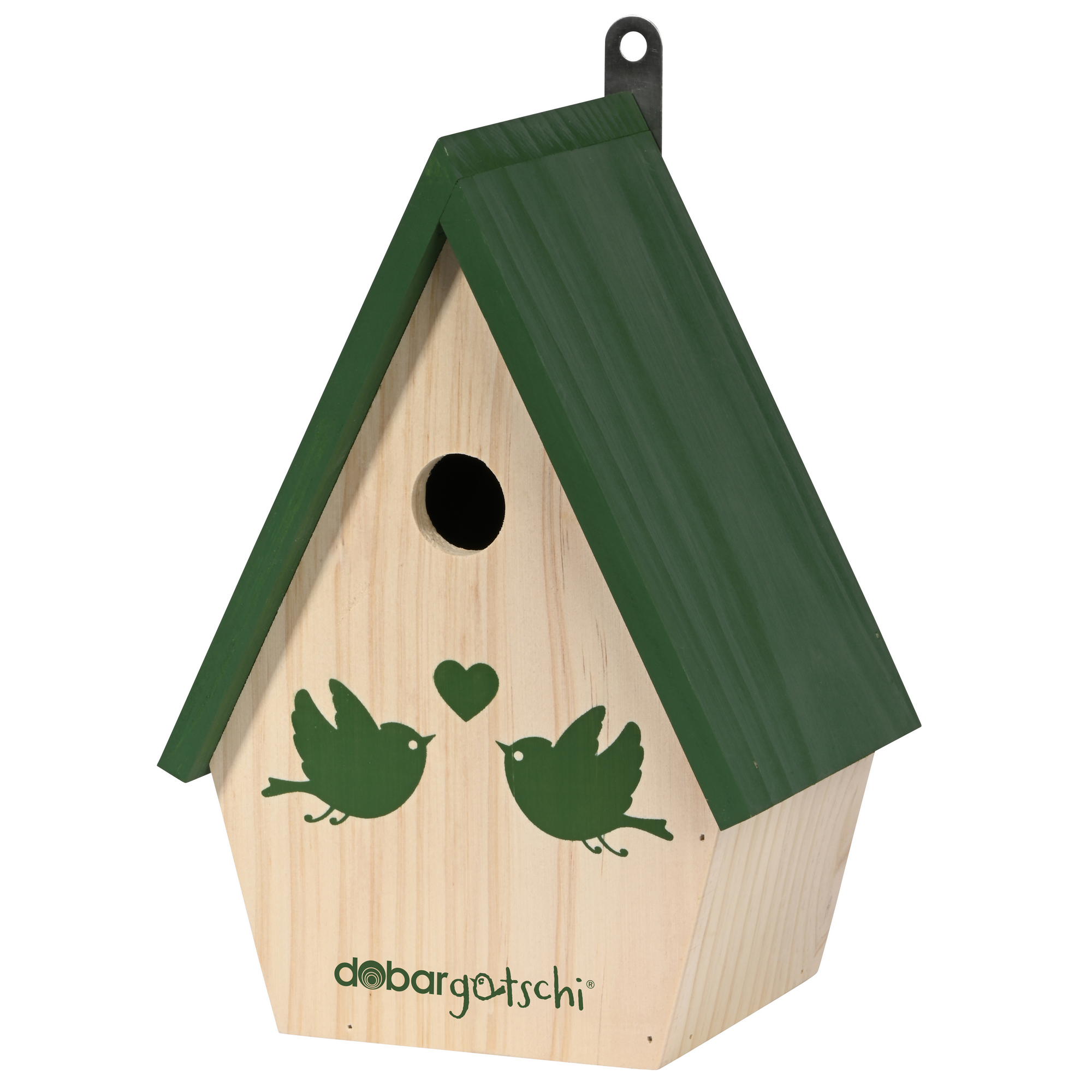 Nistkasten 'dobargotschi' natur/grün, mit App