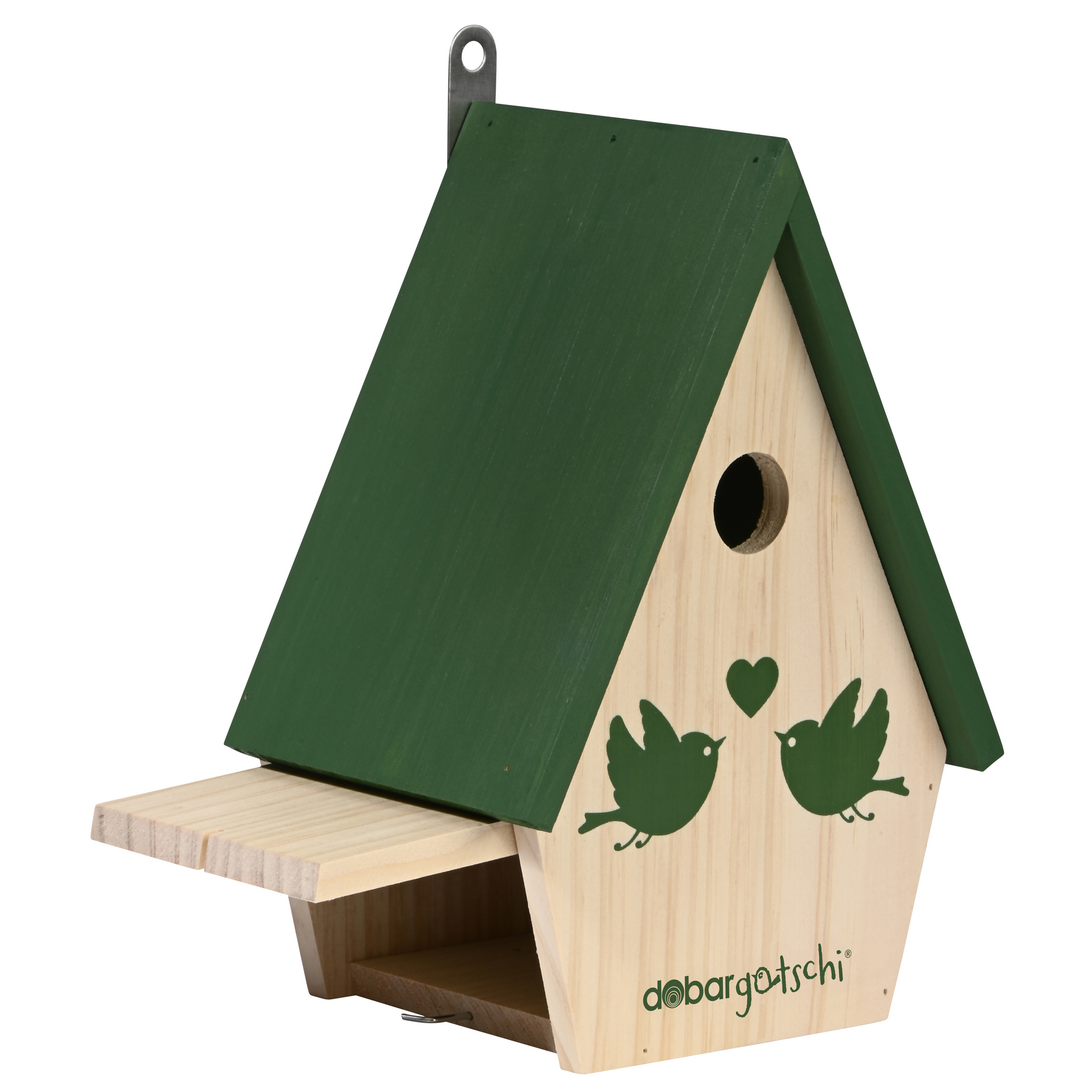 Nistkasten 'dobargotschi' natur/grün, mit App