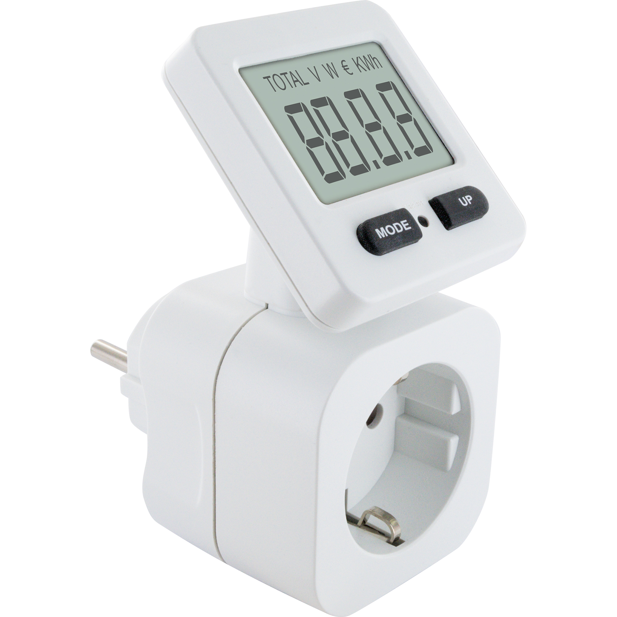 Energiekosten- und Einspeisemessgerät drehbar eckig