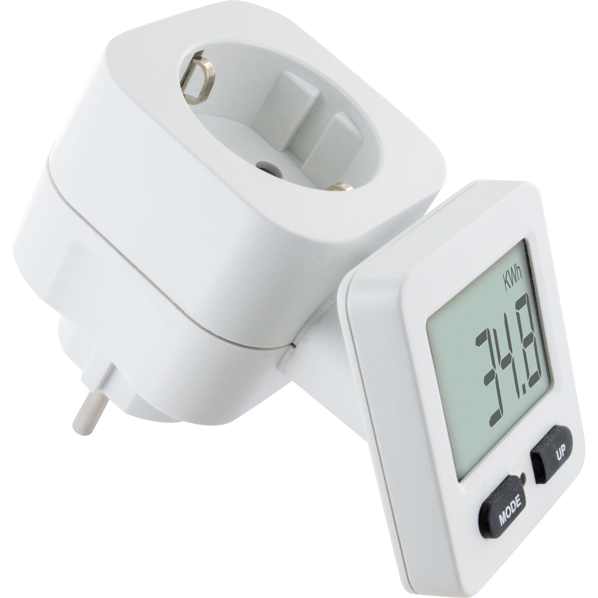 Energiekosten- und Einspeisemessgerät drehbar eckig