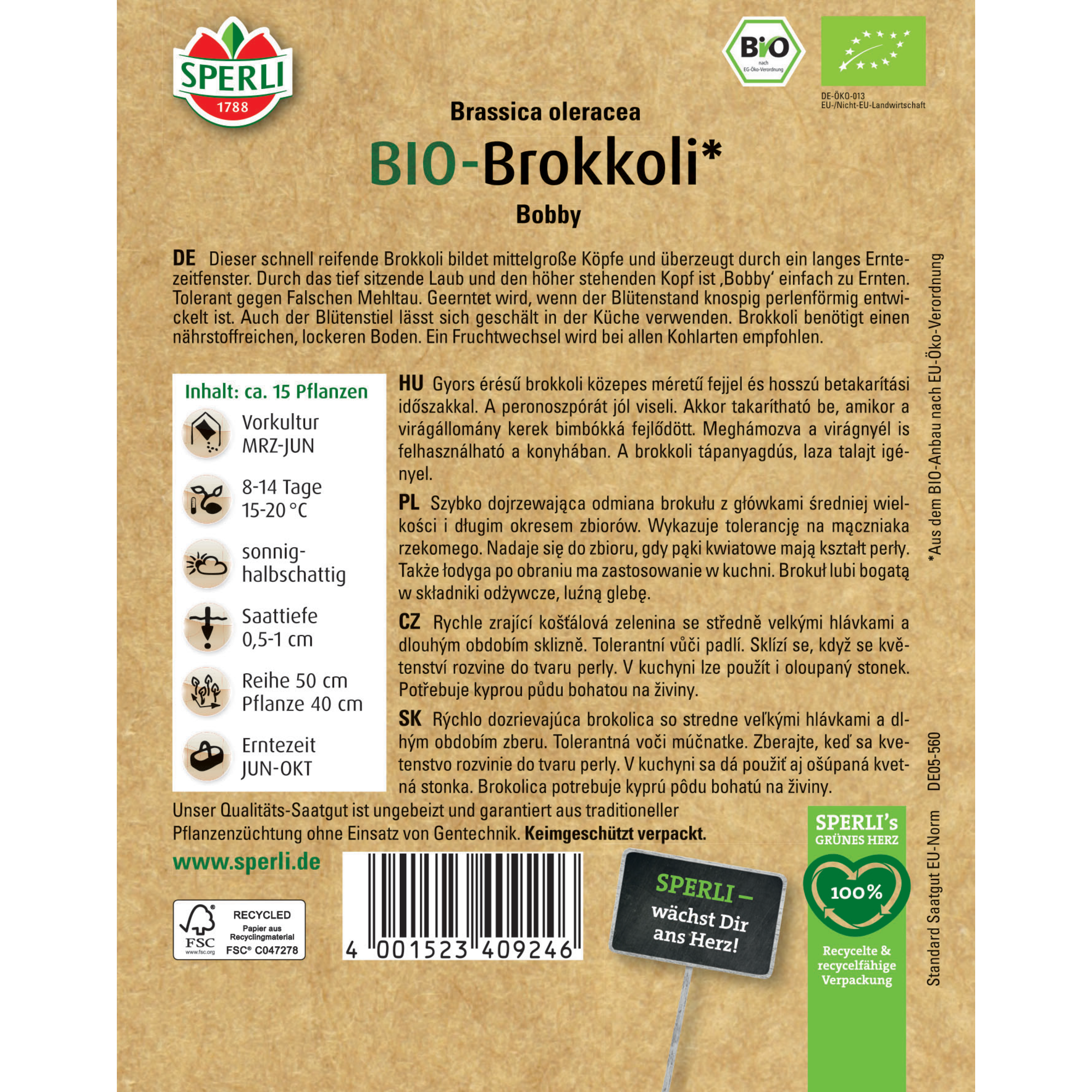 BIO-Brokkoli 'Bobby'