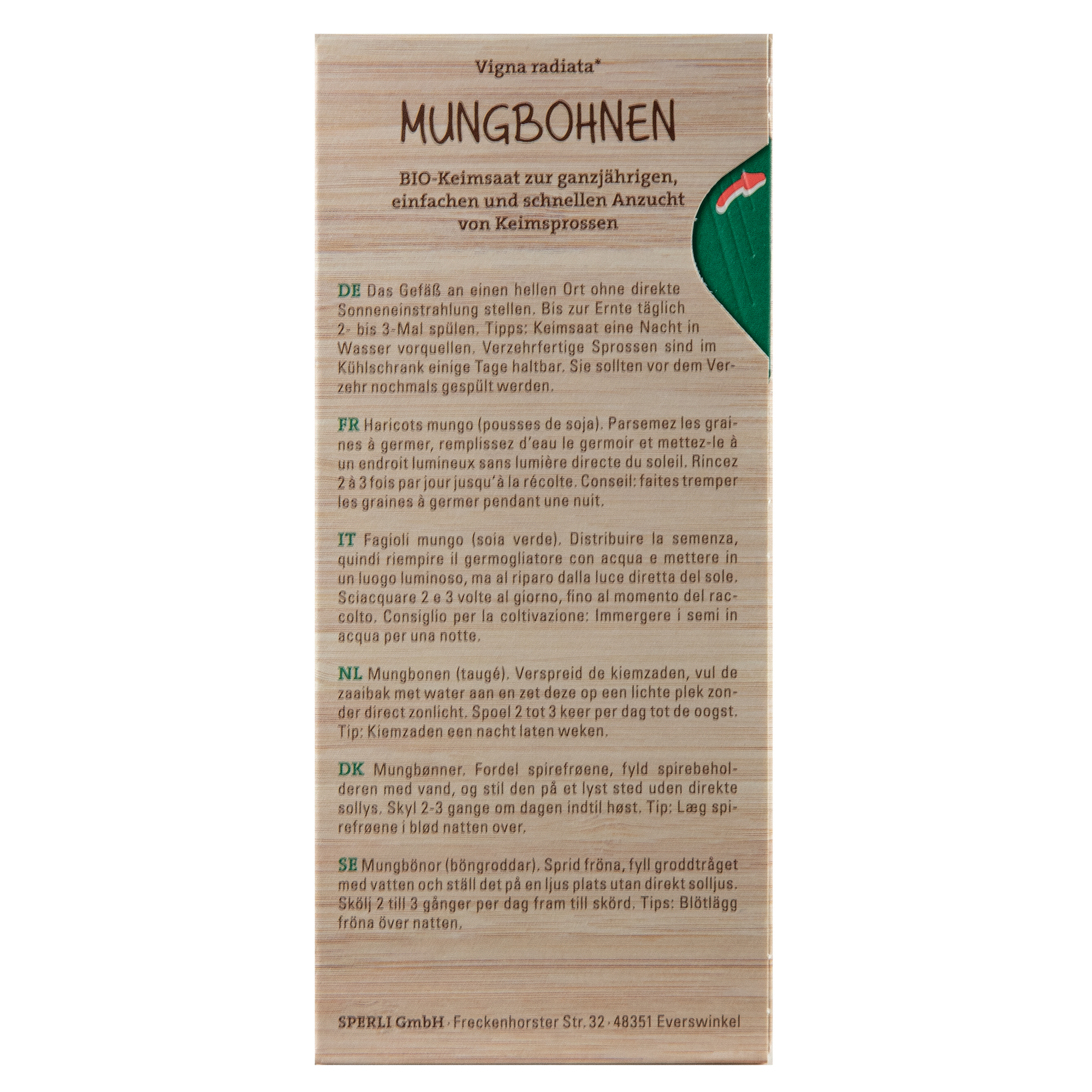 BIO-Keimsprossen-Saat Mungbohnen