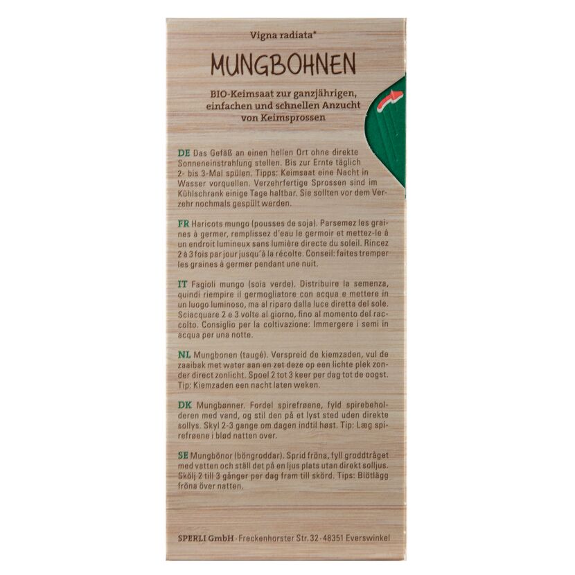 BIO-Keimsprossen-Saat Mungbohnen