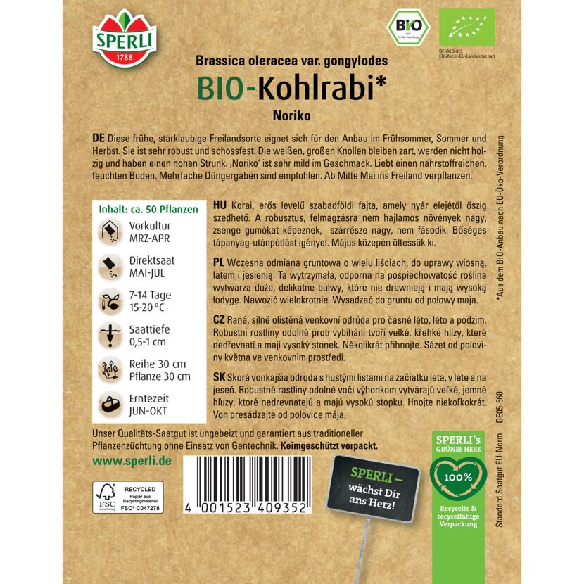 BIO-Kohlrabi 'Noriko'