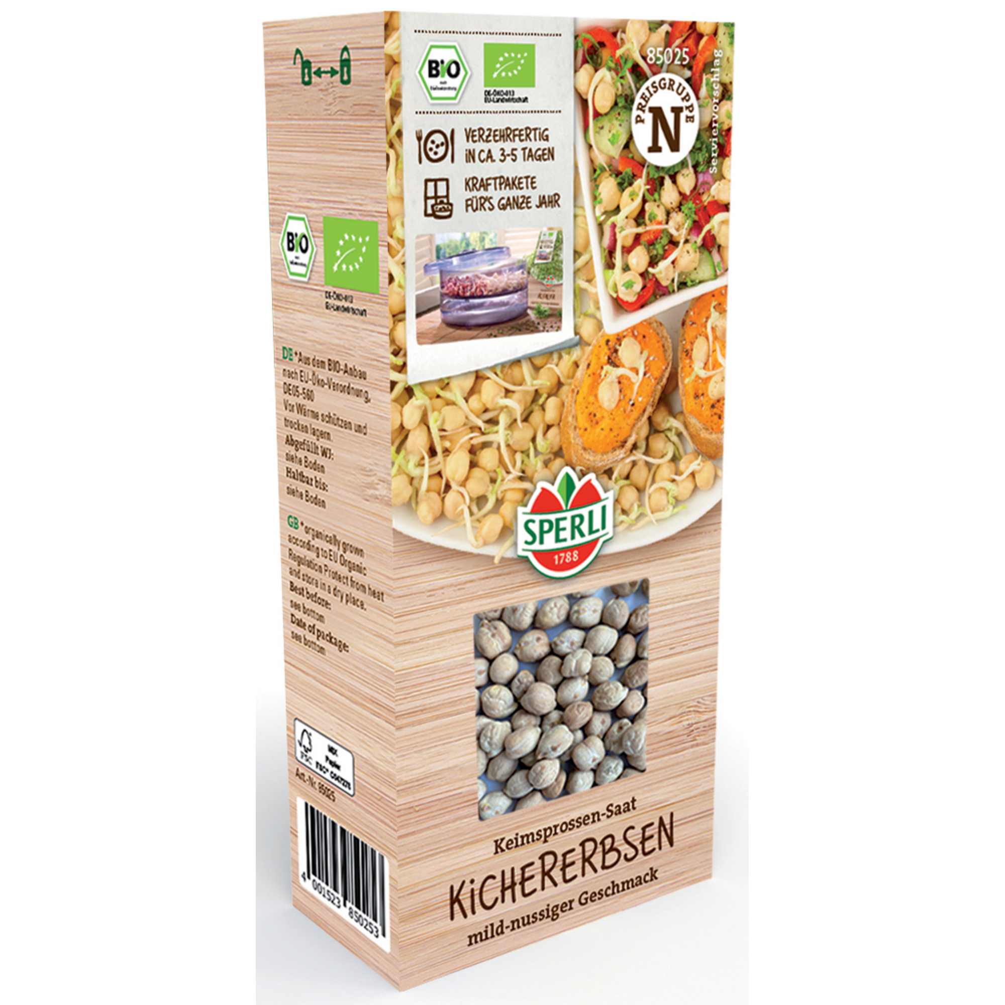 BIO-Keimsprossen-Saat Kichererbse