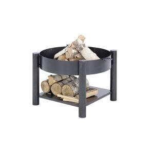 Feuerstelle 'Zahara' Stahl unbehandelt 60 x 55,2 x 60 cm