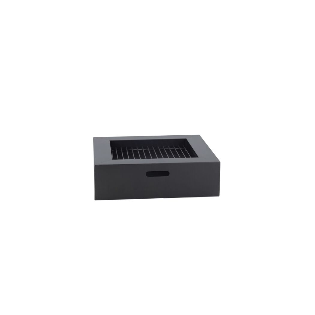 Feuerstelle 'Bilbao' Stahl unbehandelt 80 x 23,5 x 80