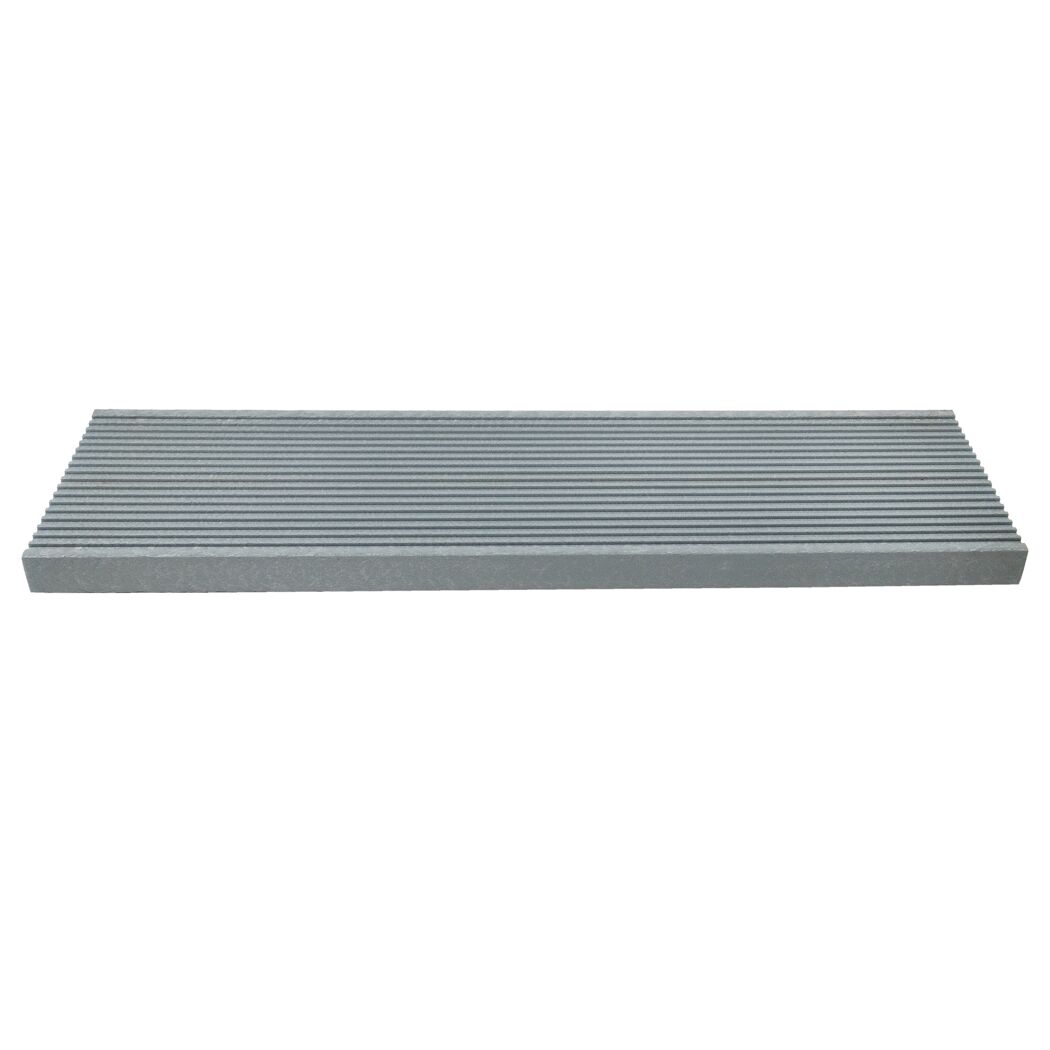 Außentreppe 'Gardentop' grau 4 Stufen 80 cm mit Geländer