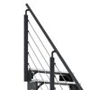 Außentreppe 'Gardentop'  2 Gitterroststufen 80 cm mit Geländer