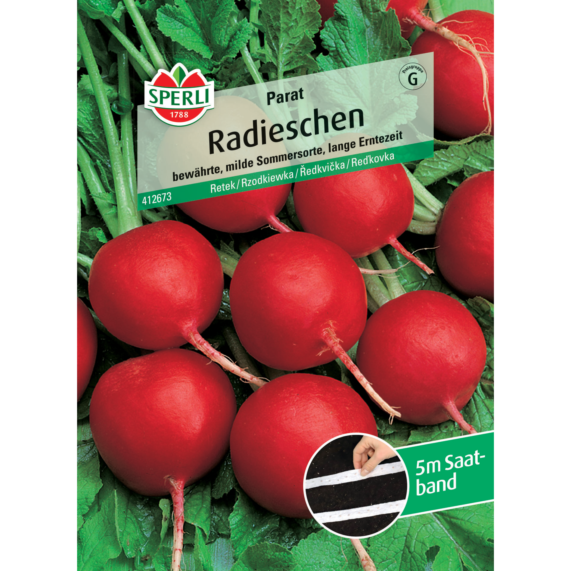 Radieschen 'Parat' Saatband 5 m