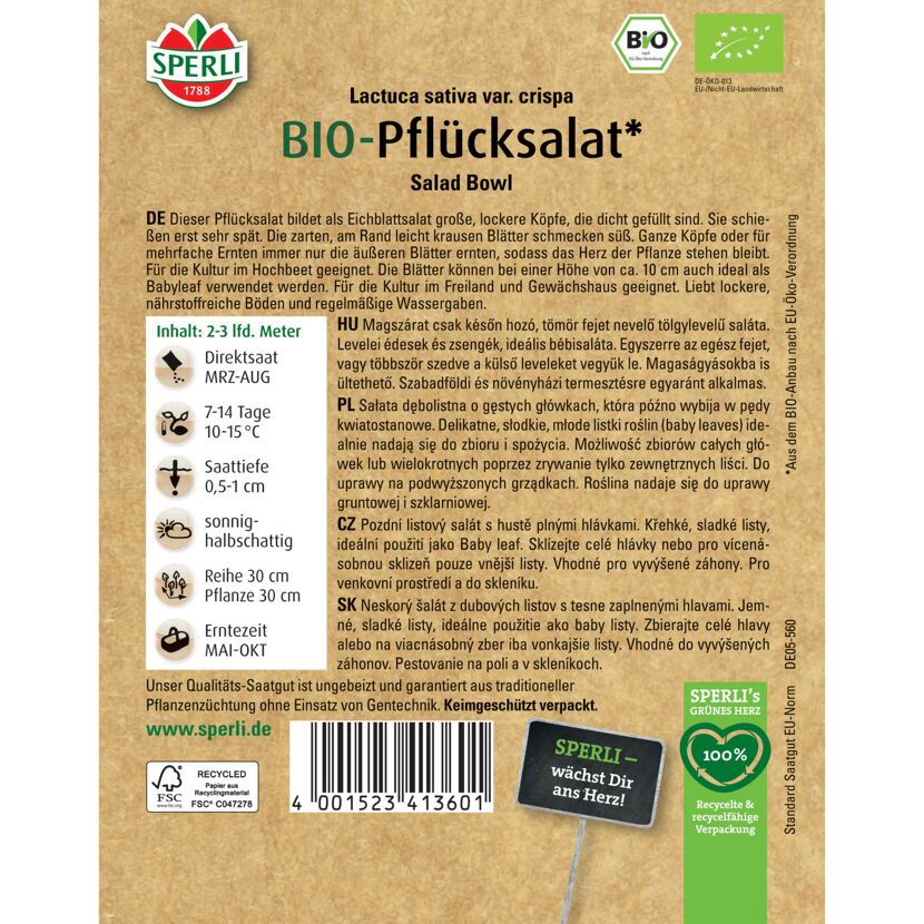 BIO-Pflücksalat 'Salad Bowl'