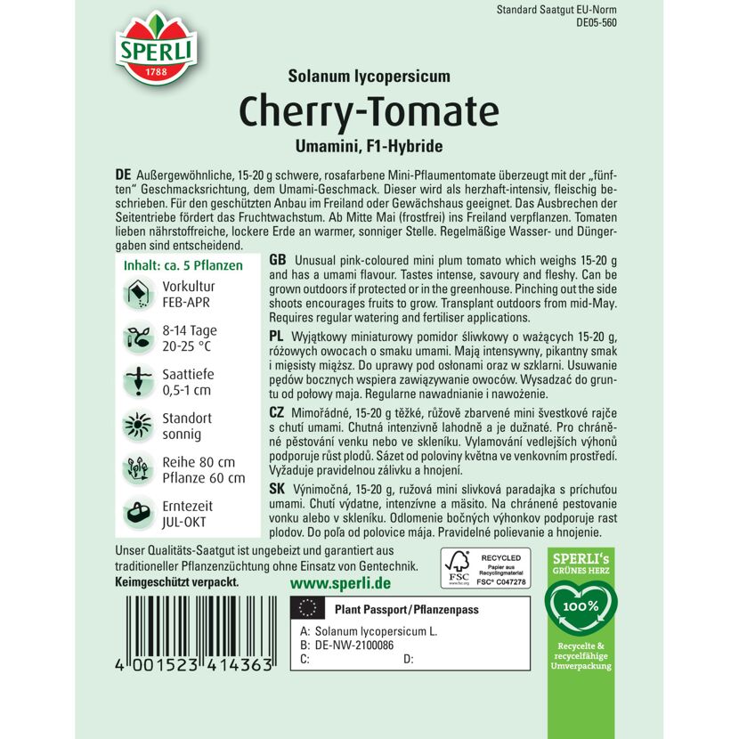 Cherry-Tomate 'Umamini' F1-Hybride