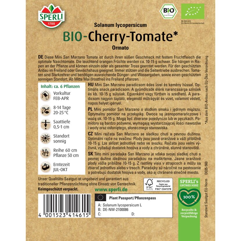 BIO-Cherry-Tomate 'Ormato'
