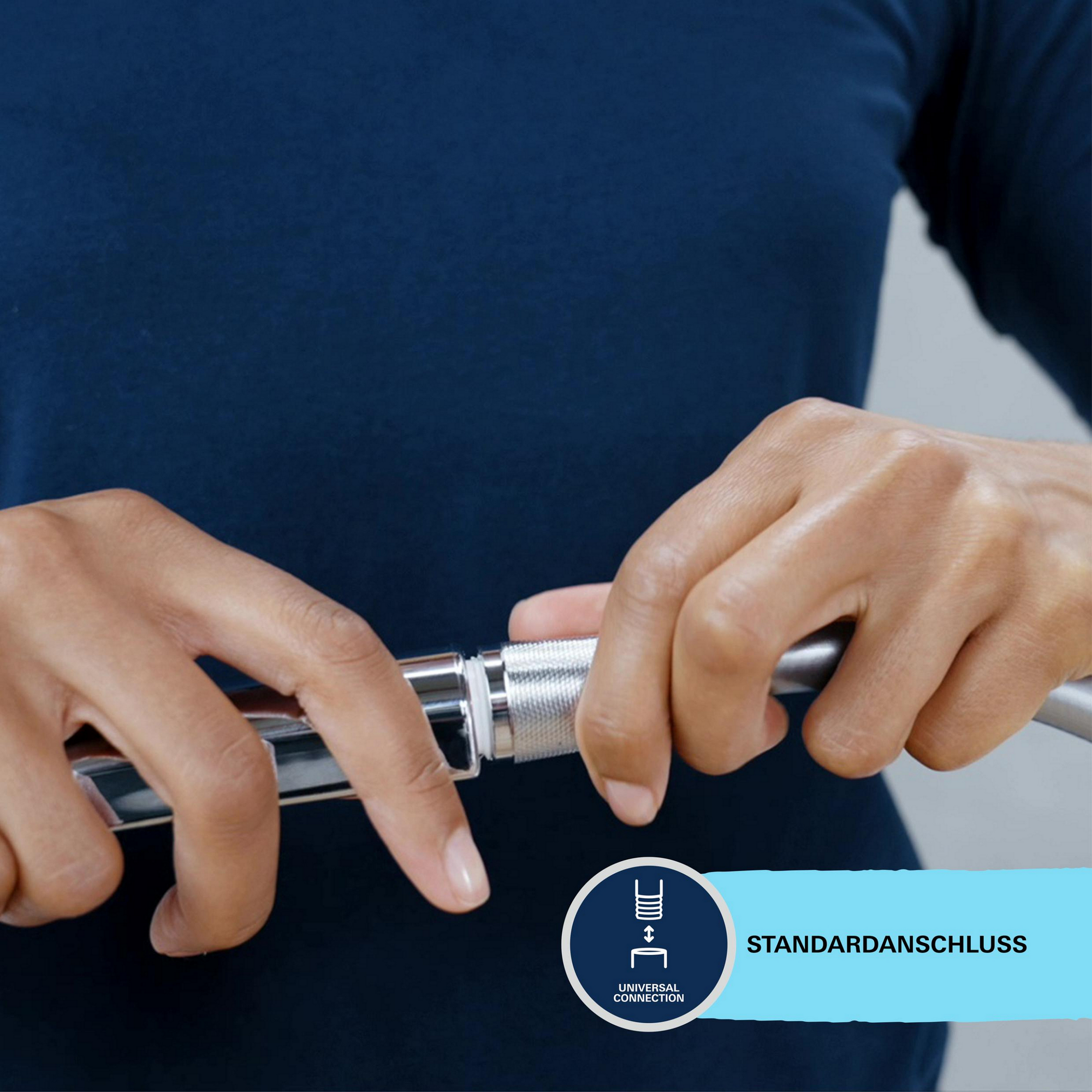 Handbrause 'Start Clova' chromfarben Ø 11 x 16 cm