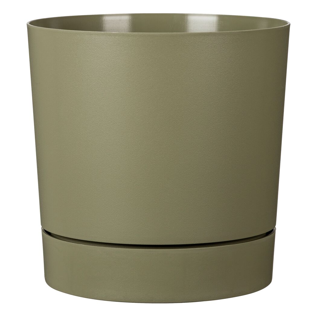 Pflanzgefäß '235 Plano+' Kunststoff Moss green Ø 38,7 x 38 cm