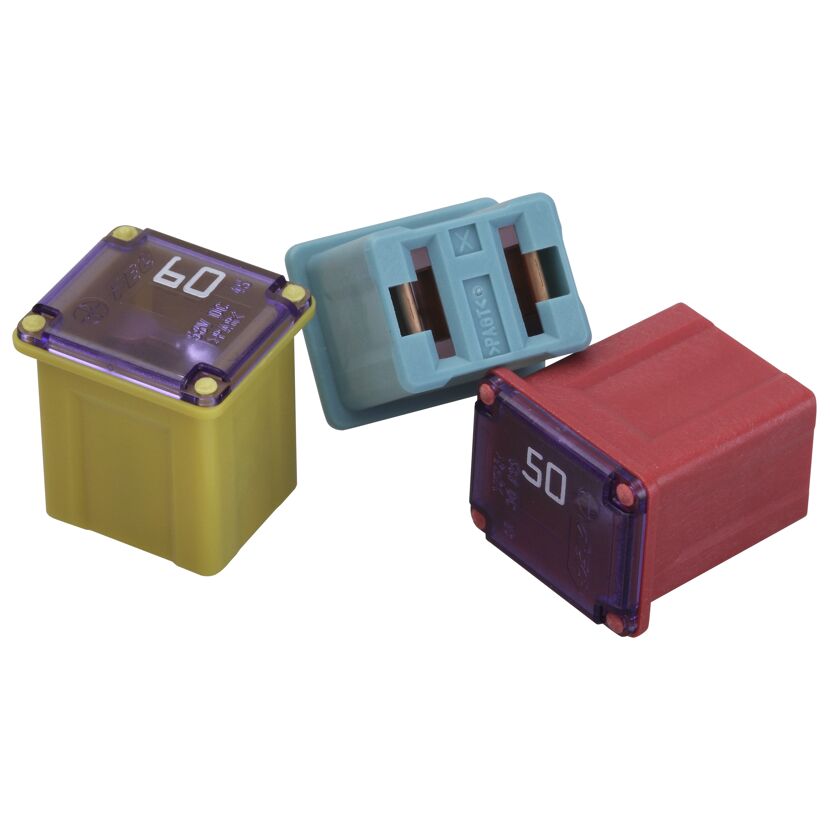 Blocksicherung Typ J Low Profile, 20 A hellblau