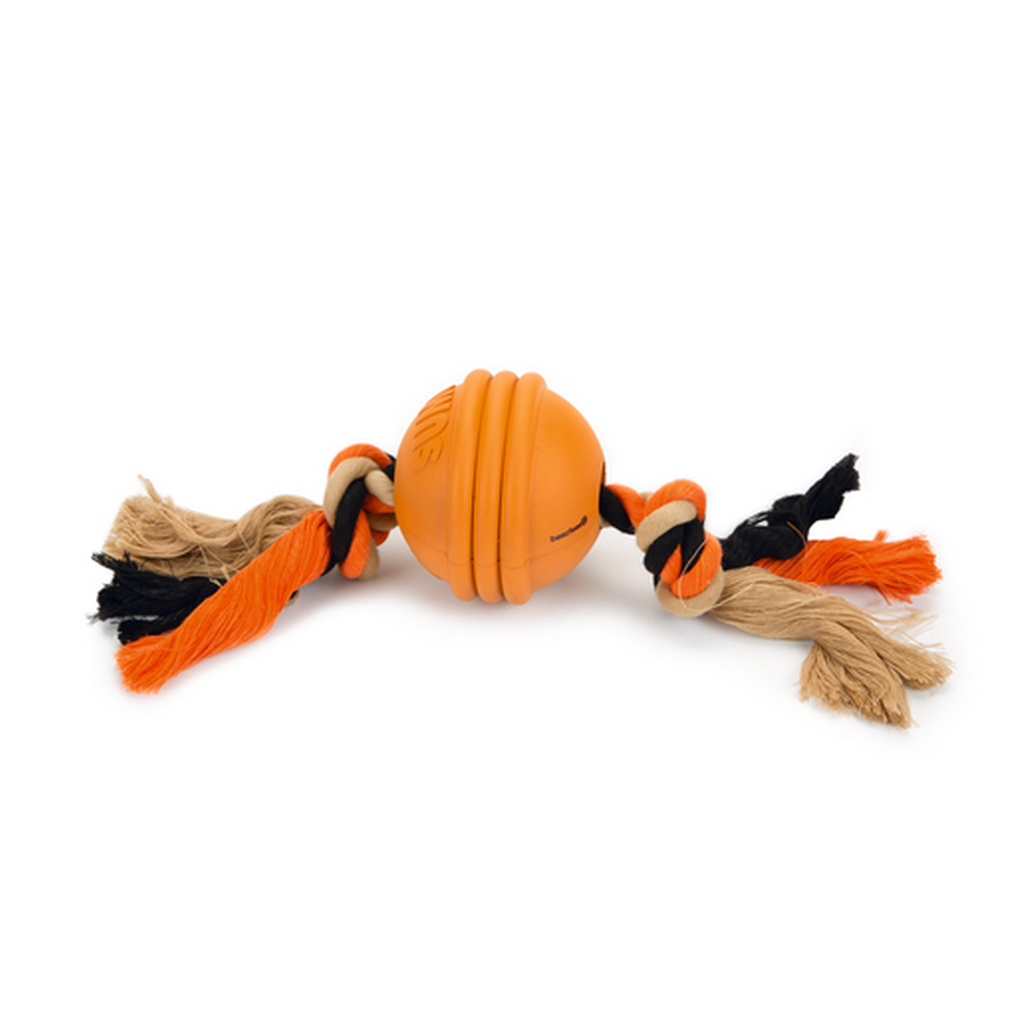 Hundespielzeug Ball 'Sumo Fit Ball' Naturgummi orange Ø 7,9 x 31,8 cm