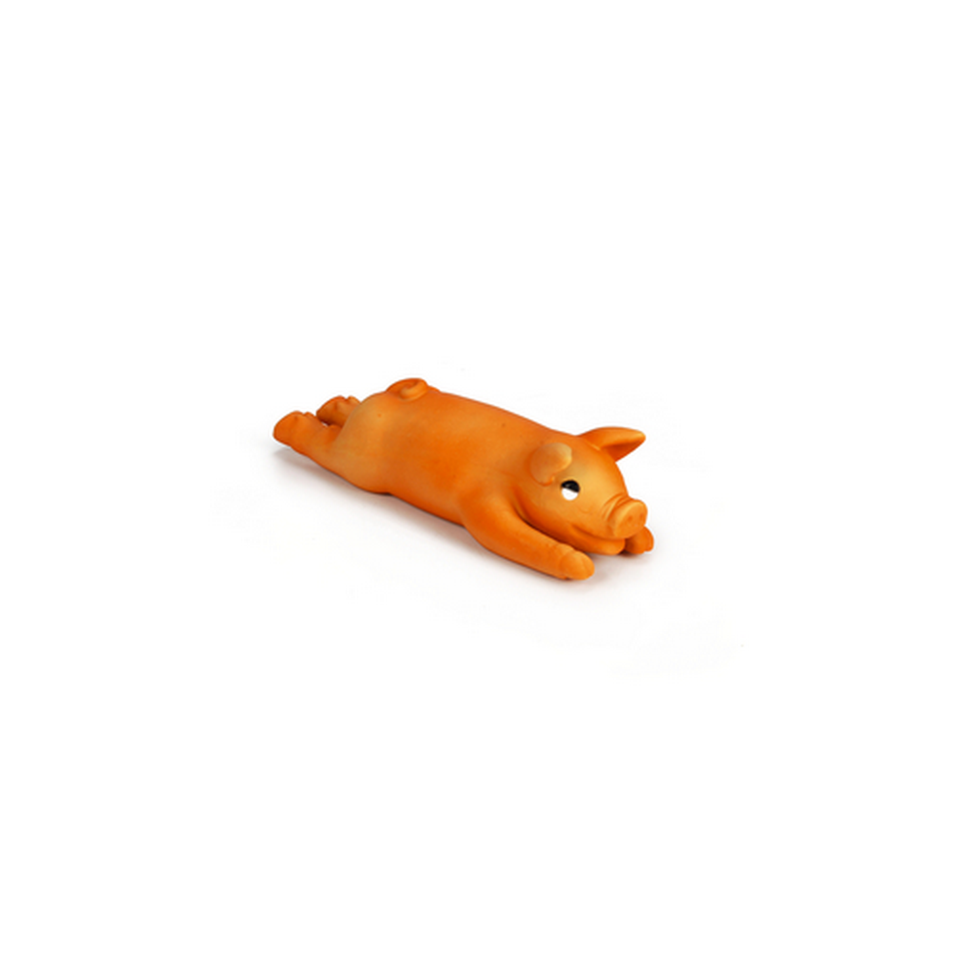 Hundespielzeug Schwein orange 24 cm, mit Squeaker