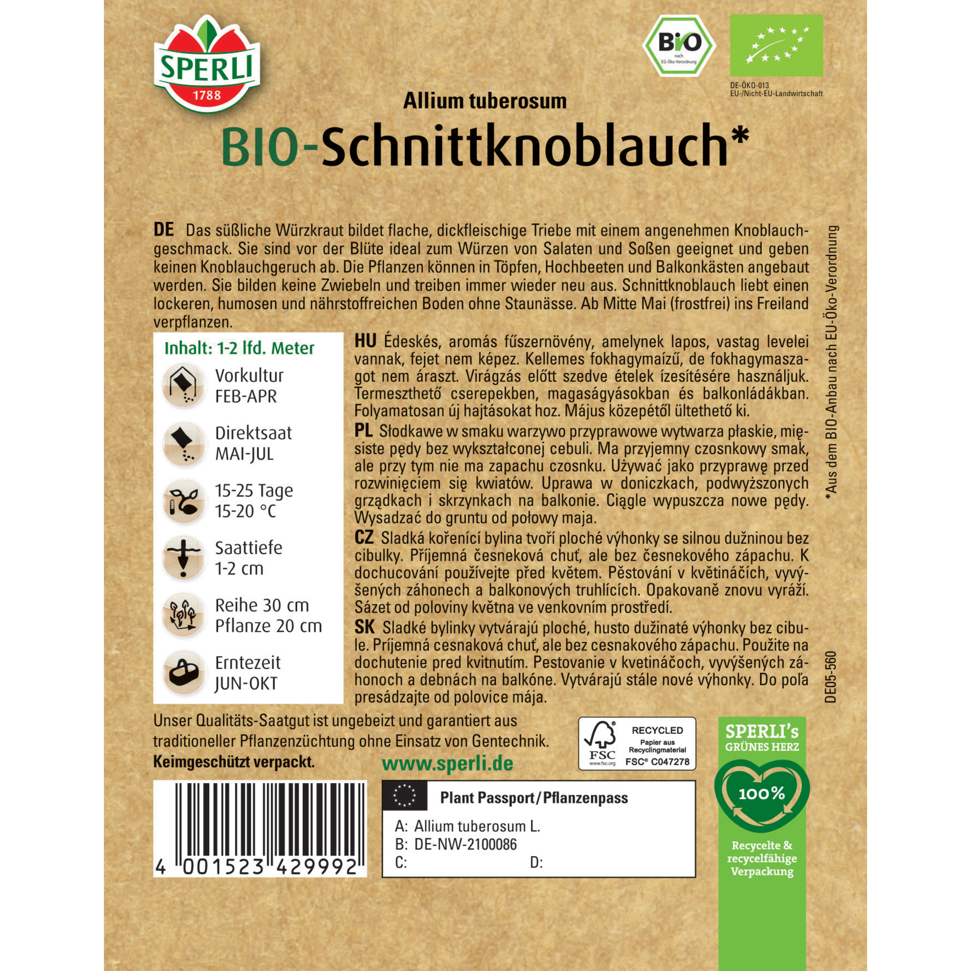 BIO-Schnittknoblauch