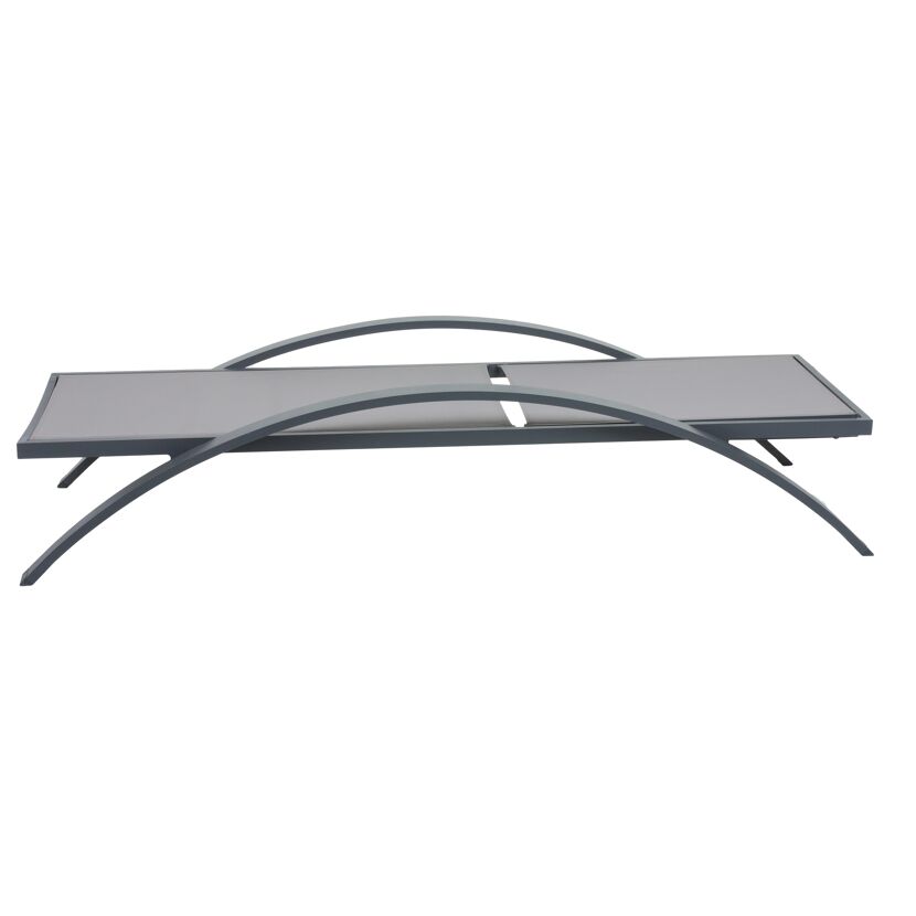 Sonnenliege 'Donna' verstellbar anthrazit 72 x 43 x 197 cm
