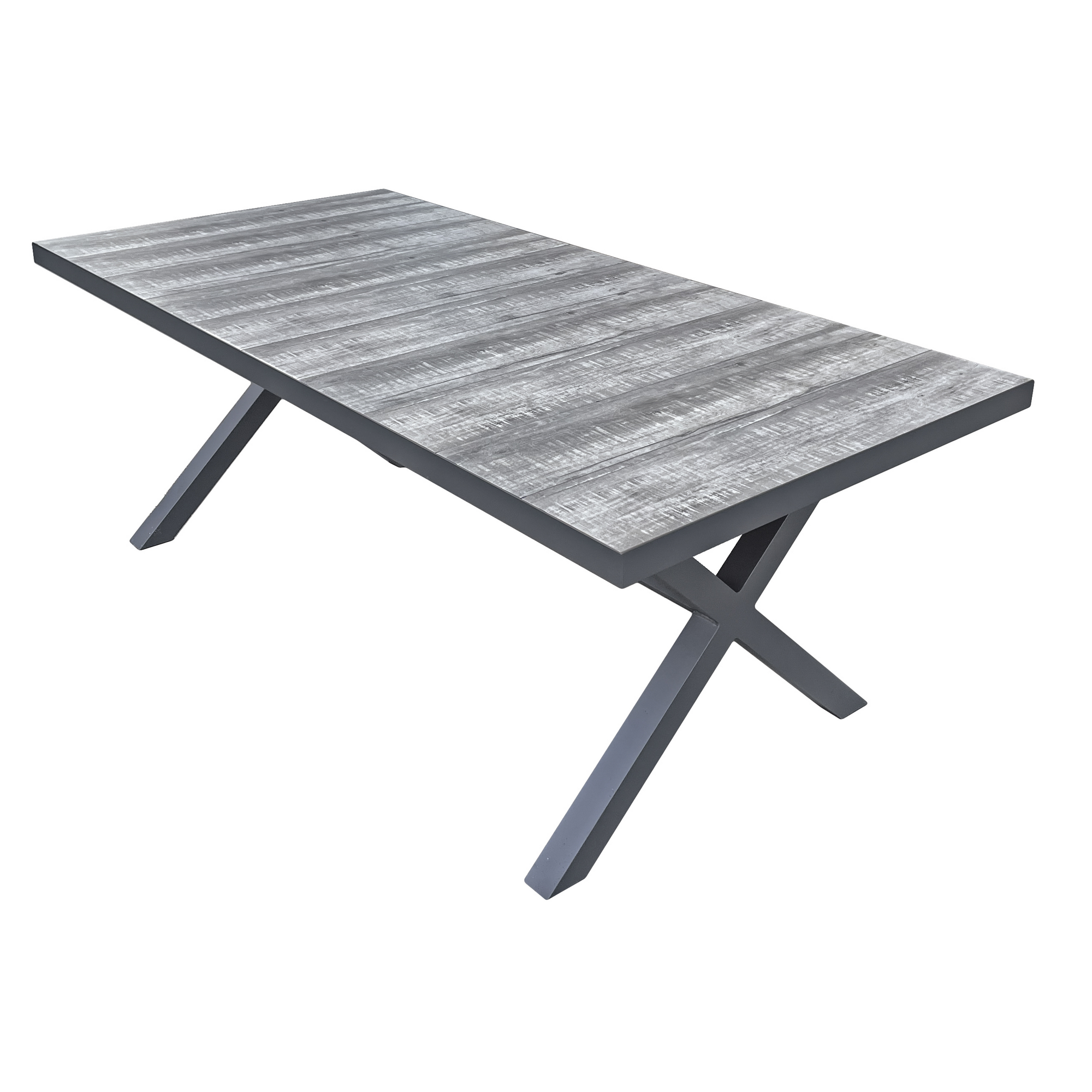 Gartentisch 'Rana' Aluminium 202 x 100 x 75 cm