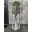 Pflanzsäule 'Patio' Edelstahl silbern 26 x 110 x 26,5 cm