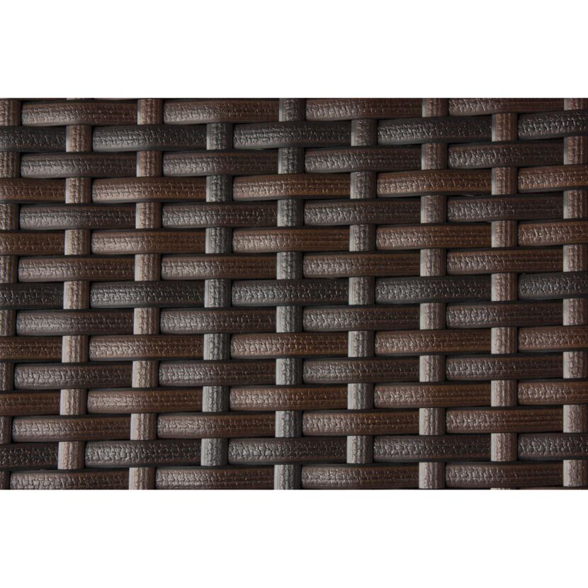 Gartenstuhlset 'Riga' stapelbar Aluminium kaffeefarben