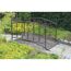 Gartenbrücke 'Taupo' Metall schwarzbraun 81,5 x 94,5 x 120,5 cm