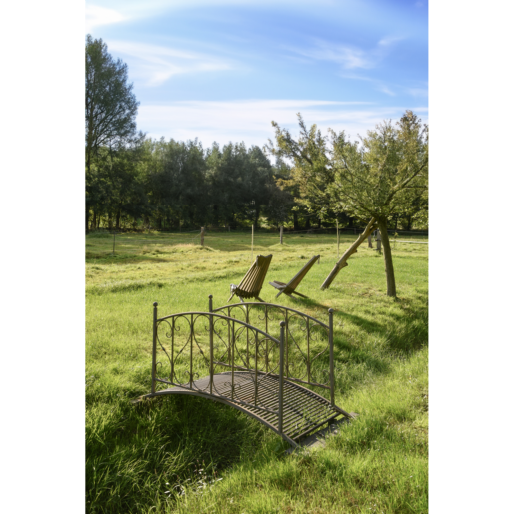 Gartenbrücke 'Taupo' Metall schwarzbraun 81,5 x 94,5 x 120,5 cm