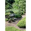 Rosenbogen mit Pforte ''Mayon'' Stahl schwarz 115 x 225 cm
