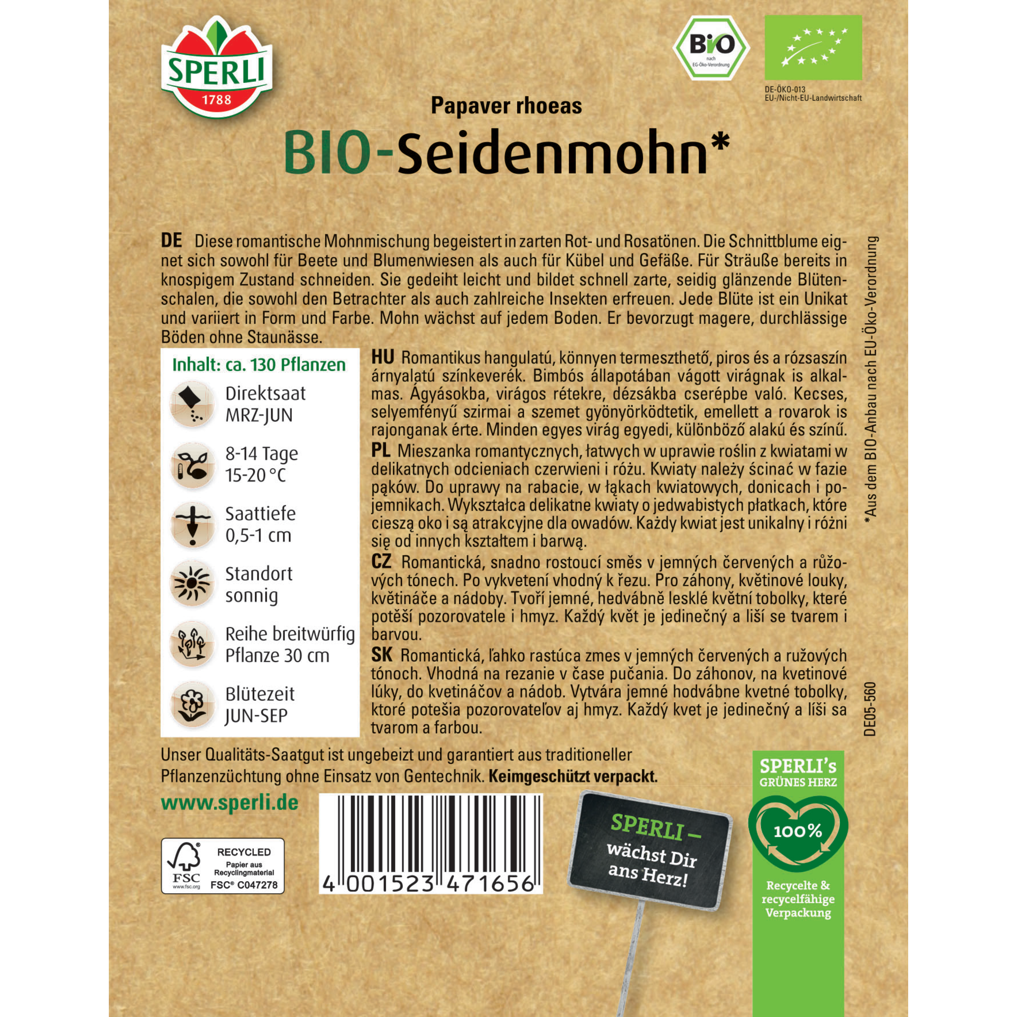 BIO-Seidenmohn