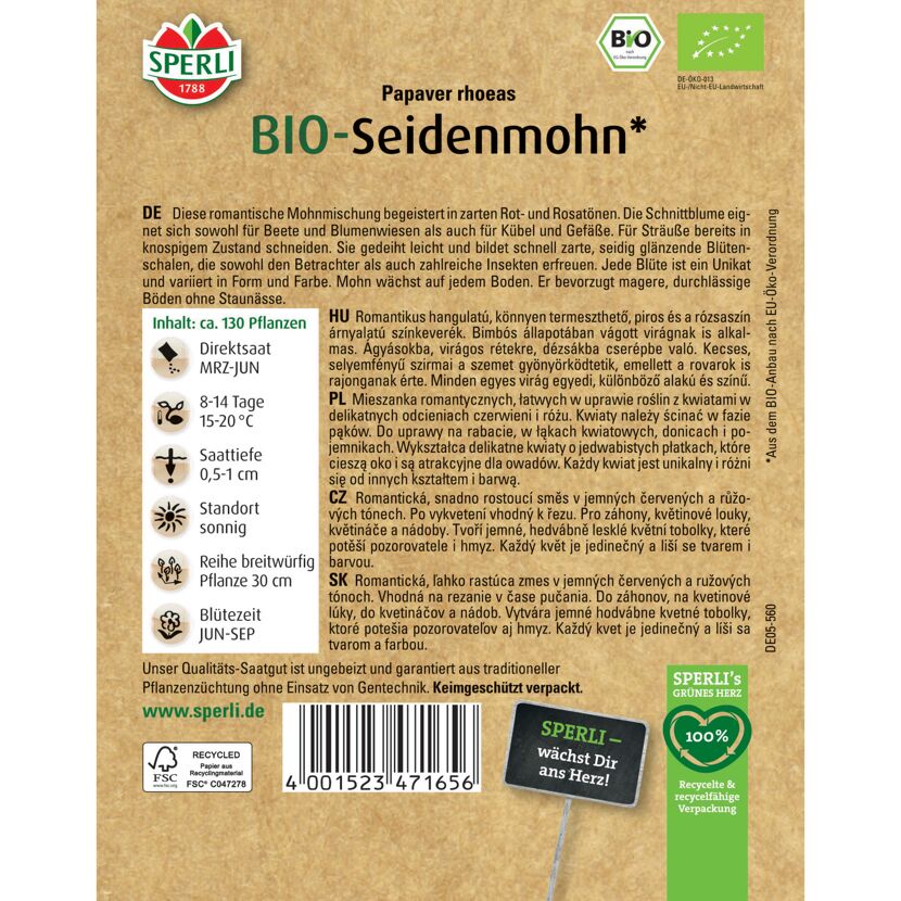 BIO-Seidenmohn