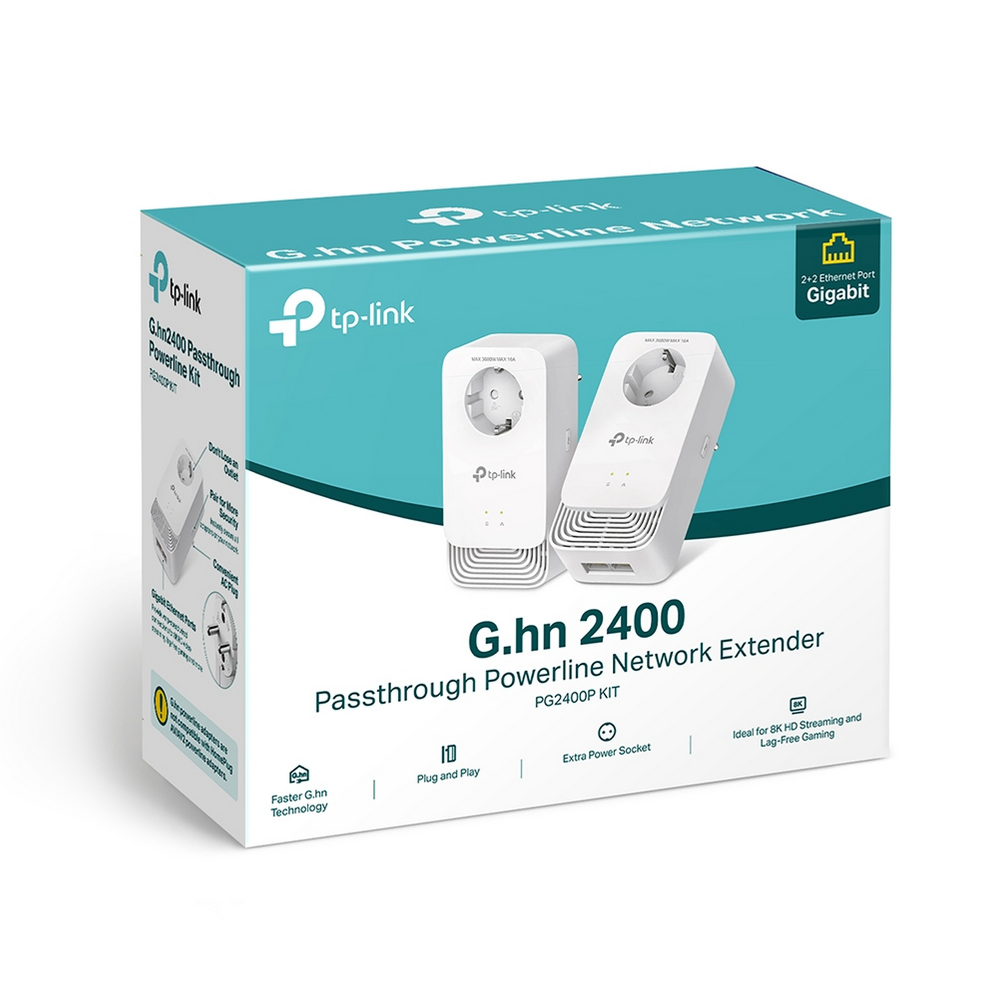 Powerline-Adapter Starter-Kit 300 m 1428 MBit/s