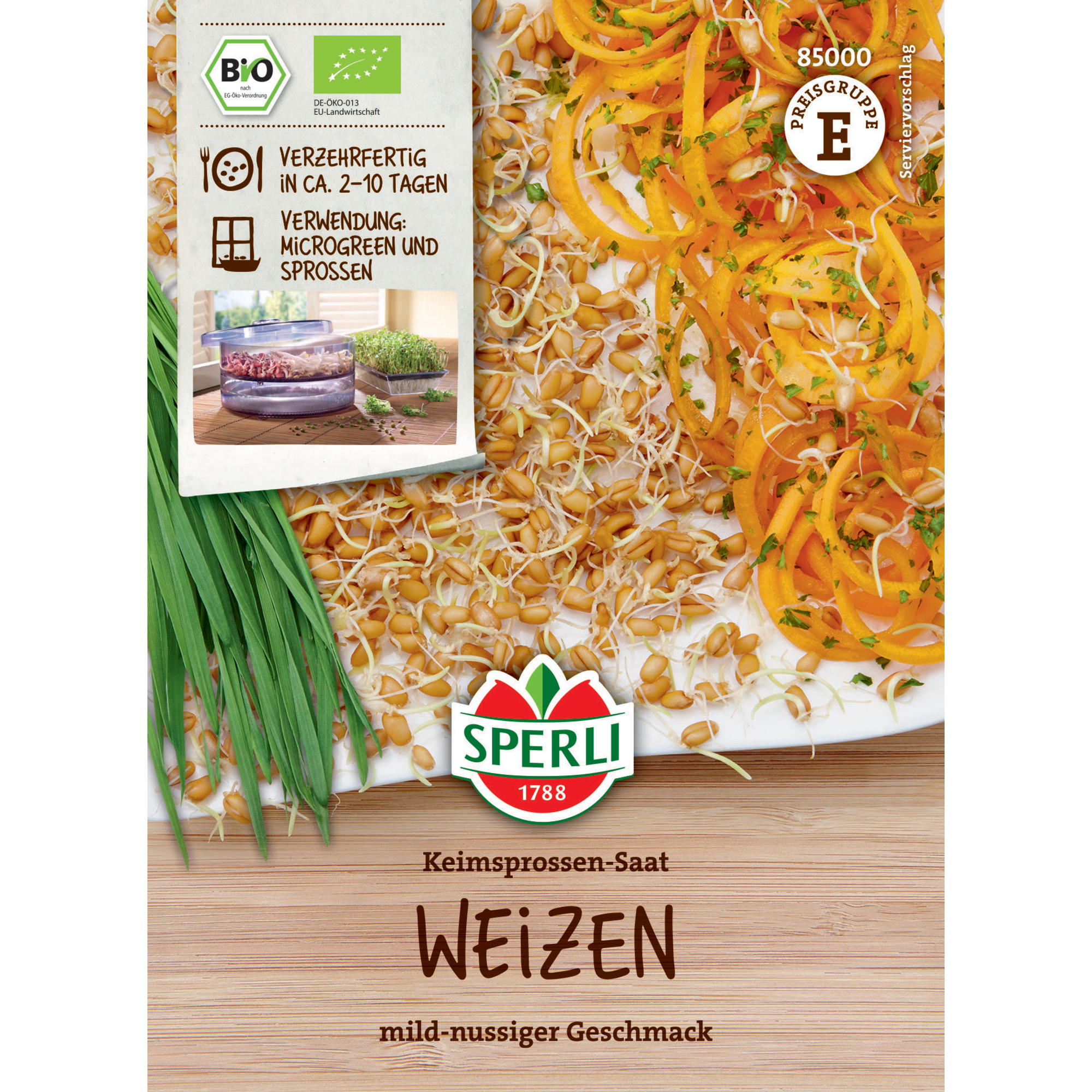 BIO-Keimsprossen-Saat Weizen