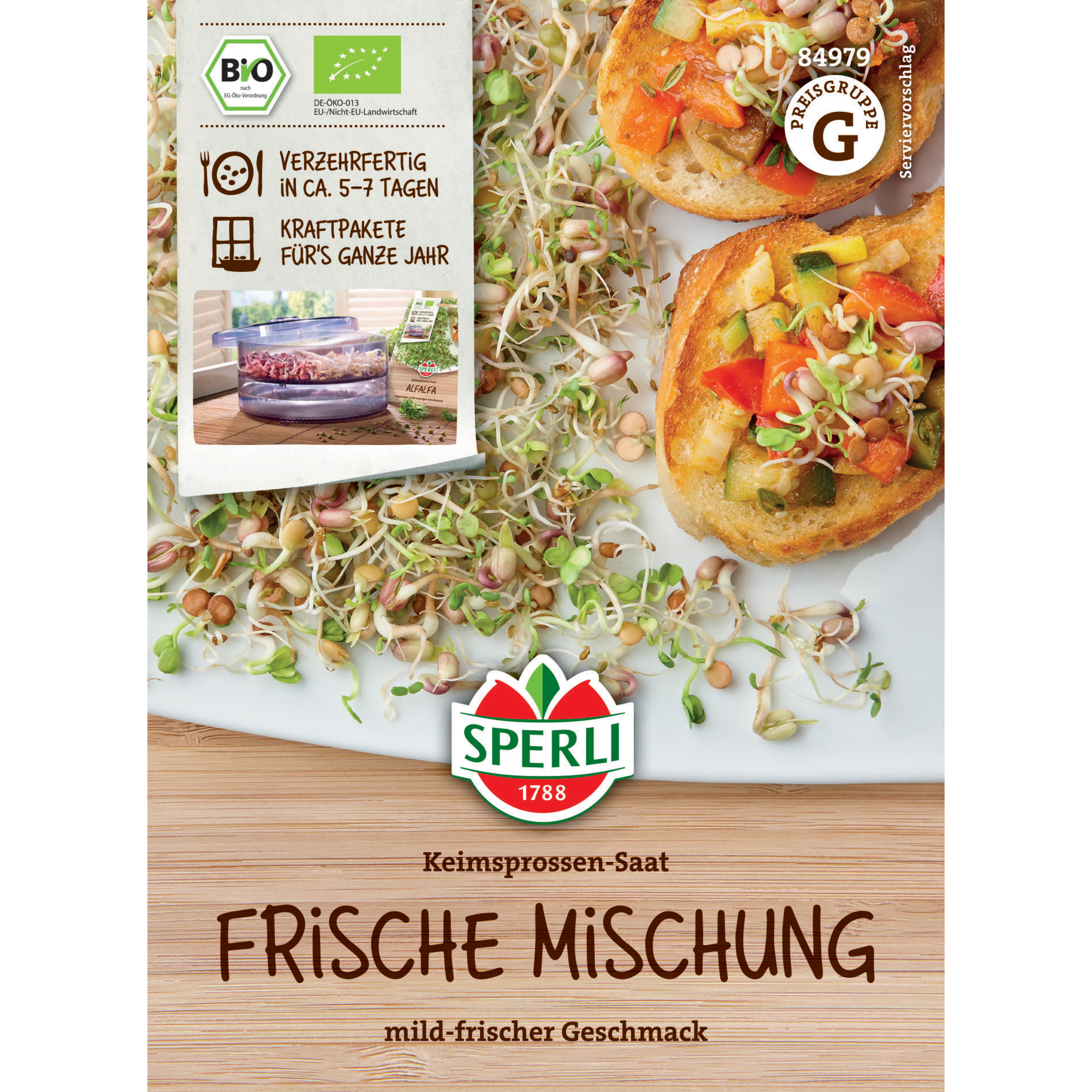 BIO-Keimsprossen-Saat Frische Mischung