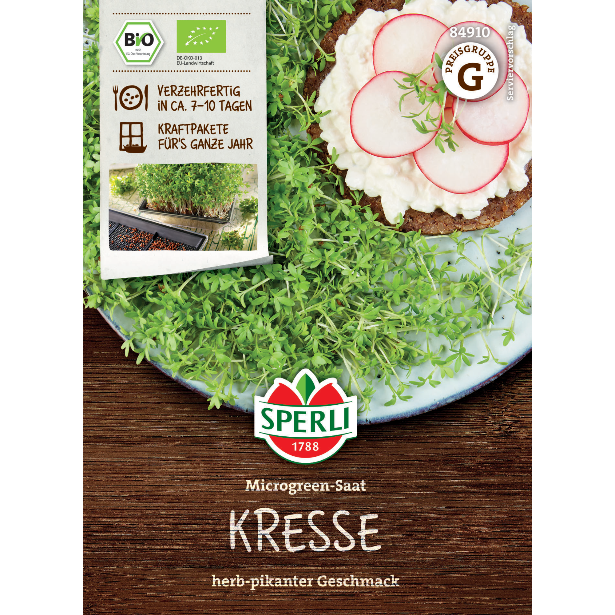 BIO-Microgreen-Saat Kresse