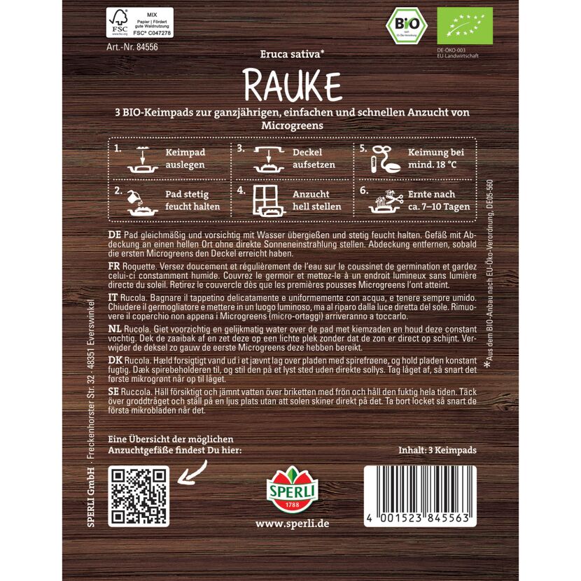 BIO-Microgreen-Pads Rauke