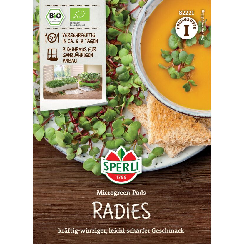 BIO-Microgreen-Pads Radies
