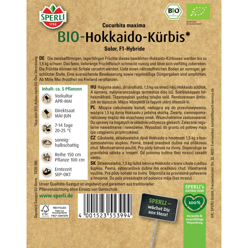 BIO-Hokkaido 'Solor' F1-Hybride